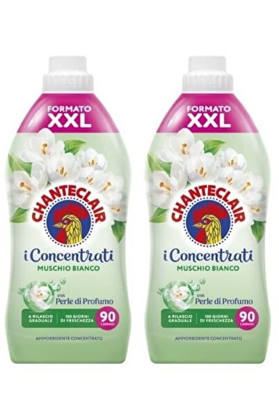 chante clair Set of 2 x Chanteclair White Musk Fabric Softener, 1800 ml, 90 washes