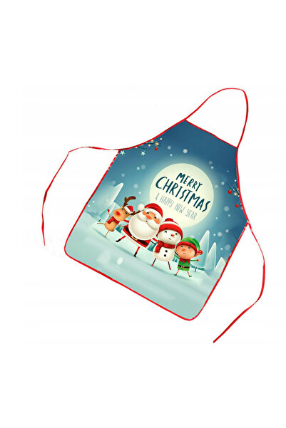 zola Kitchen apron, Christmas pattern, polyester, dimensions 80 x 58 cm, adjustable straps, multicolor