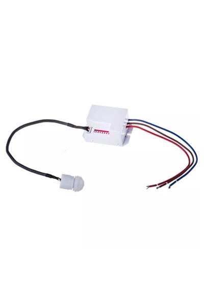 V-TAC Senzor de mișcare PIR mini 110-240V, 120/360 °   Detectare, rază de acț...