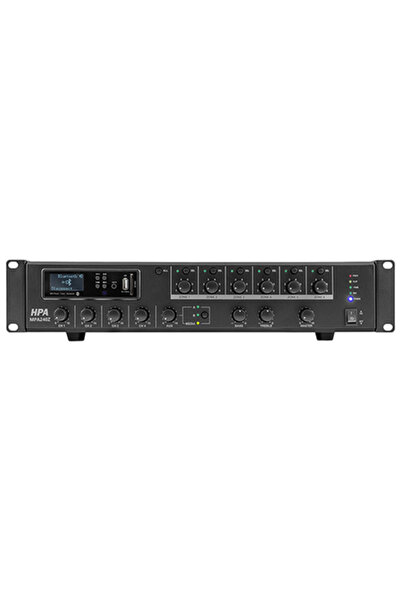 HPA MPA240Z 240W Amplificator mixer cu 6 zone 100V, cu Bluetooth, USB/SD, FM,...