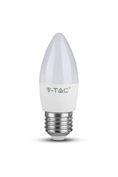 V-TAC LED крушка тип свещ E27 4.5W 6500K Студено бяла 470 lm