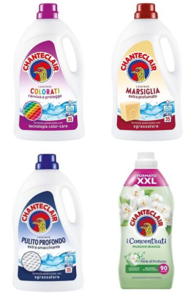 chante clair Set 4 Chanteclair Mixt: 1x lichid rufe Color, , 1575ml, 35 spalari, 1x lichid rufe Marsilia, , 1575m