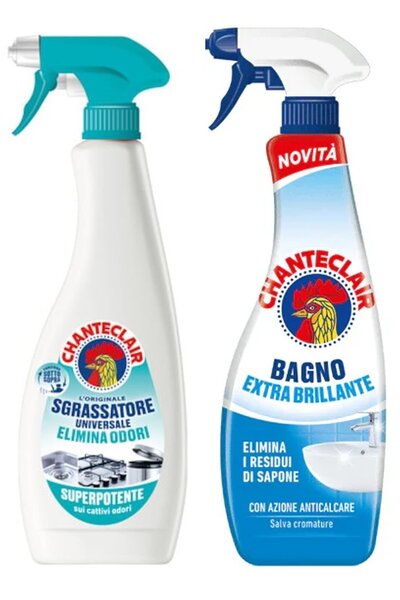chante clair Set 2 Chanteclair Mixed: 1x Universal Anti-Odor Spray, , 600 ml, 1x Extra Shine Anti-limescale, ba