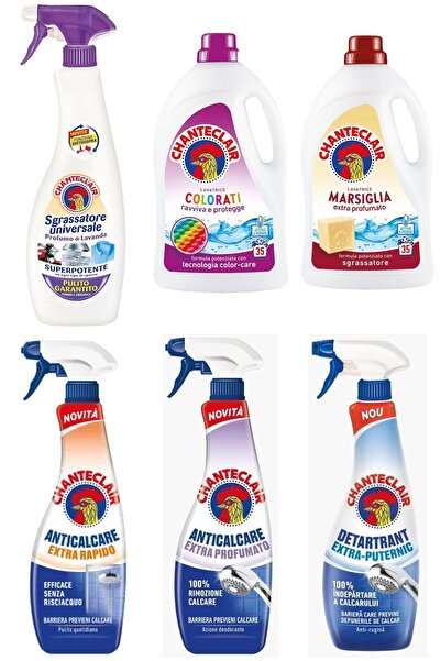 chante clair Set 6 Chanteclair Mixt: 1x universal Lavanda , 600 ml, 1x lichid...