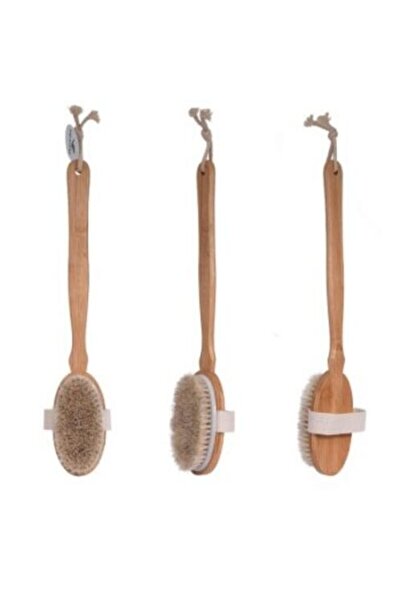KTT Organic Natural Horsehair Bath Brush Stylishly Designed Functional Product