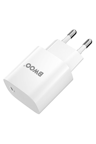 Bwoo 20W USB-C PD Стенно зарядно с кабел Lightning за iPhone
