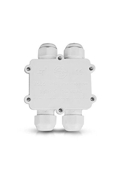 V-TAC Conector terminal etanș cu 4 pini 8-12 mm IP68 Alb