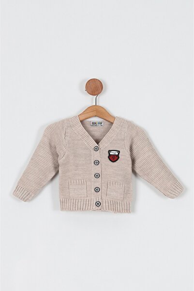 babynow BabyNova Κεντητή Ανδρική Ζακέτα Πλεκτή