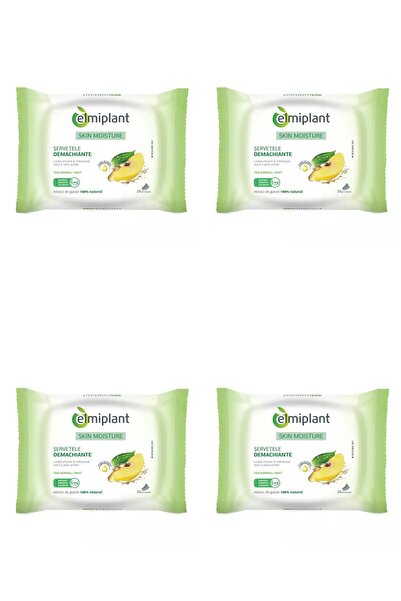 ELMIPLANT Set of 4 x Skin Moisture Cleansing Wipes for normal and combination...