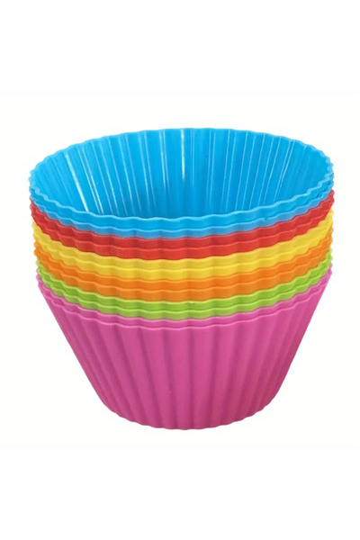 KTT 12-Piece Silicone Muffin Mold Stylishly Designed Functional Product