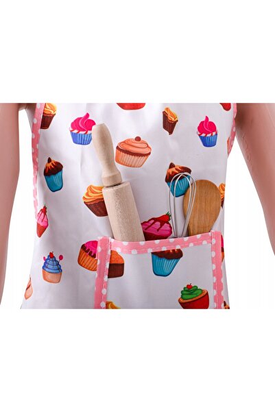 zola Children's cook set, Apron, bonnet, glove and utensils, briose model