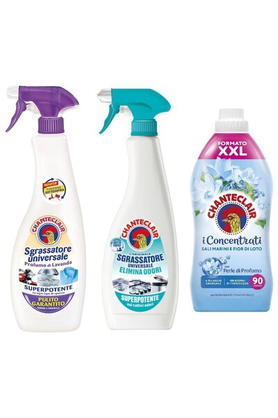 chante clair Set 3 Chanteclair Mixt: 1x universal Lavanda, 600 ml, 1x Spray u...