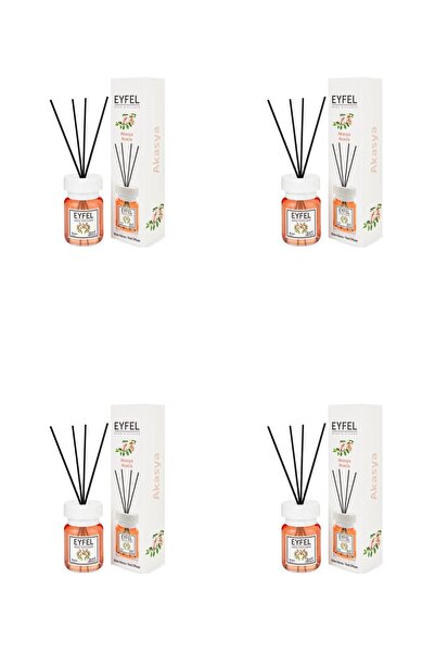 Eyfel Set 4 x Odorizant de camera cu bete Eyfel, Acacia, 120 ml