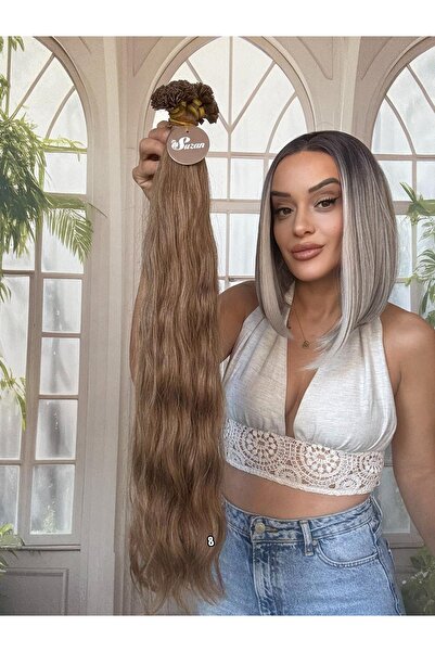 Suzan Peruk 250 adet Mikro Kaynak-Orjinal Dalgalı-Gerçek insan saçı-Takıma ha...