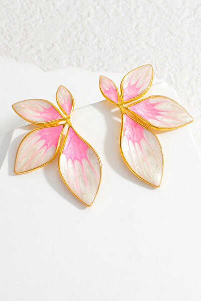 Parantez Aksesuar أقراط نسائية بتصميم زهور مينا