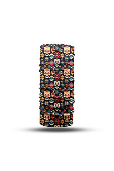 Mode Cool Skull Desenli Unisex Buff – Motorcu Maske, Boyunluk ve Bandana | Ou...