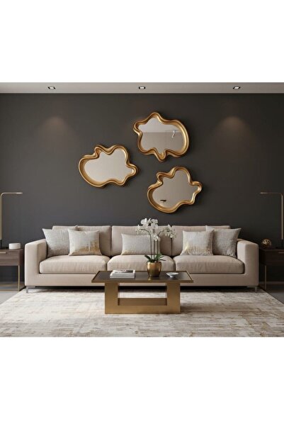 Generic Elegant mirror set with a luxurious frame, adding a touch of sophistication to any space. 67 x 49 cm
