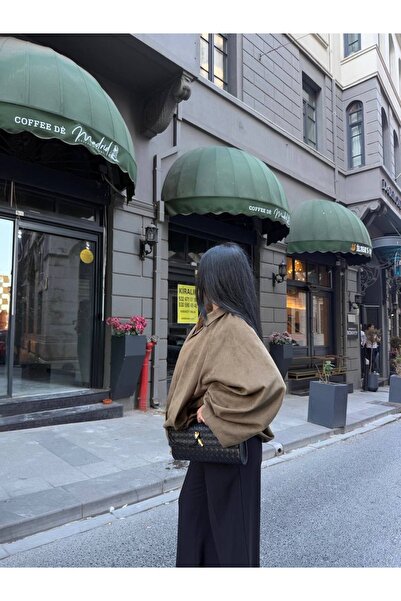 manana fashion Оверсайз-куртка-бомбер із застібкою-блискавкою із замші