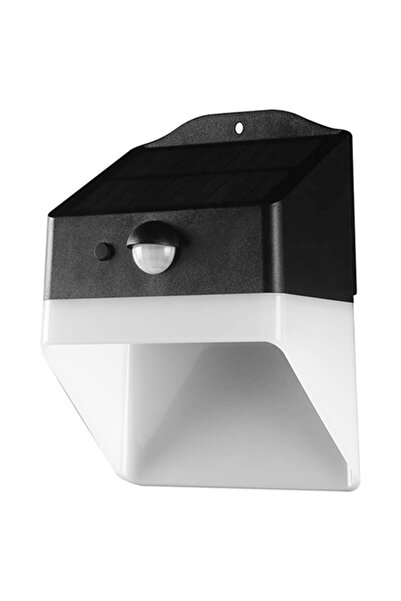 V-TAC Lampă solară LED de exterior 2W 4000K cu senzor PIR, IP65, Negru/Alb