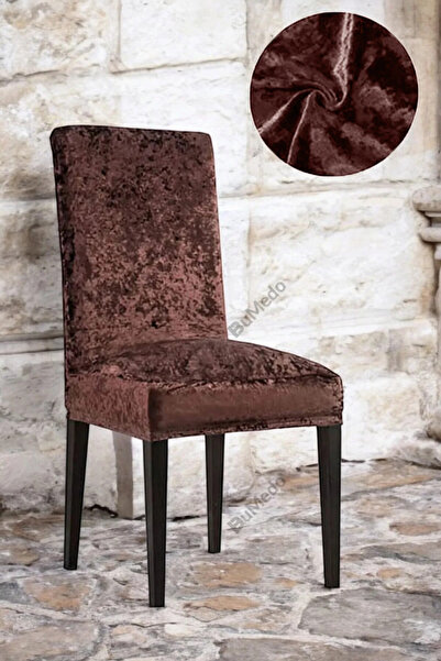 EJMEL غطاء كرسي مخملي من ماركة MARKA / غطاء كرسي عالي الجودة مكون من 6 قطع