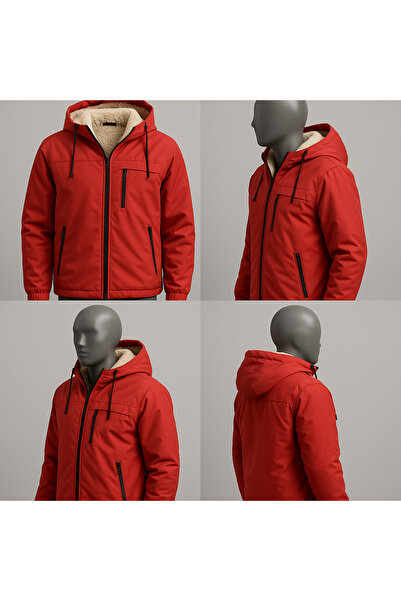 GG SPORT Men's Furry Winter Coat