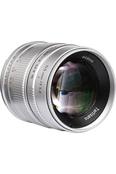 7artisans Obiectiv manual argintiu 55mm F1.4 pentru M4/3
