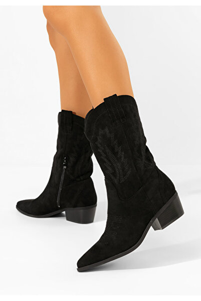 B T Shoes Cizme cowboy damă Brevaya negre