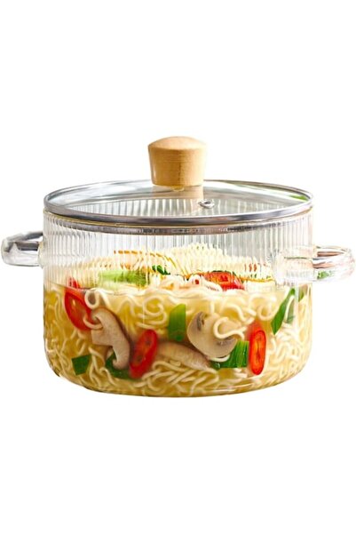 Aurov Oala Sticla Borosilicata, 3.5L, Termorezistenta, Gaz, Capac/Manere, Gatit/Servire, Relief