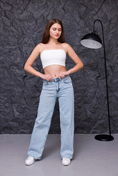 kleshus Çnr Miya Γυναικείο Παντελόνι Lycra Palazzo Casual με φαρδιά μπατζάκια...