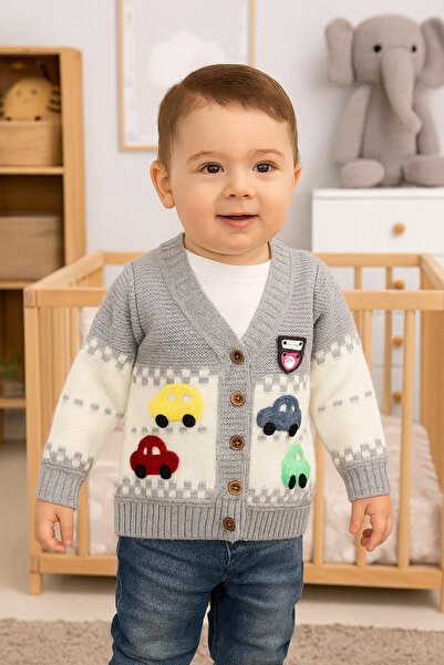 babynow Arabalı Triko bebek Hırka