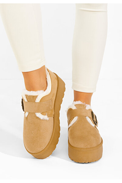 B T Shoes Women's fur boots Suzie camel