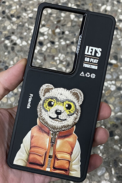 CEPSTOK غطاء حماية لهاتف شاومي ريدمي نوت 13 برو 4G بنمط منقوش ومبطن بالمخمل م...