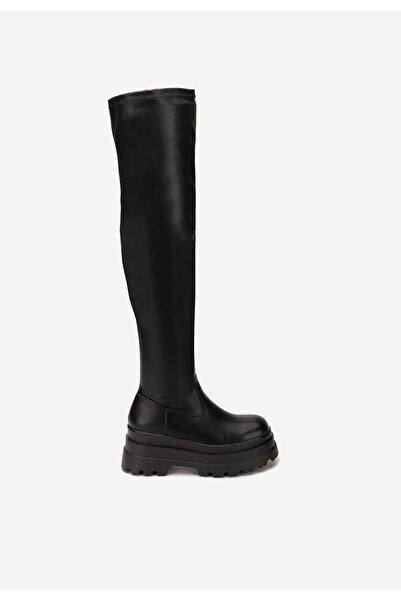 B T Shoes Ψηλές μπότες Melyna V2 Μαύρα