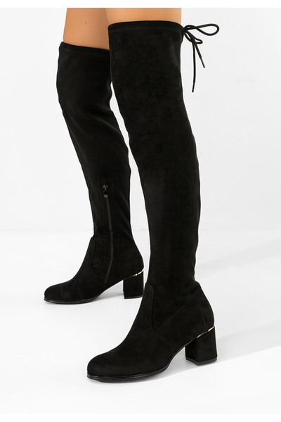 B T Shoes Cizme lungi peste genunchi Anelissa negre