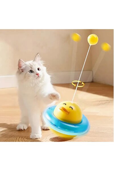 KTT Ufo Shaped Duck Cat Toy Stylishly Designed Functional Product
