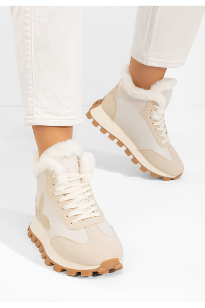 B T Shoes Beige Ozia soft women's sneakers