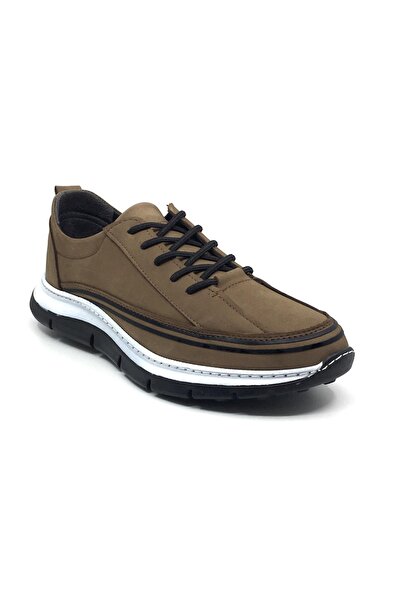 Taşpınar Ayakkabı Baykara 100% Genuine Nubuck Leather Men's Casual Comfortable Large Size Sports Shoes 40-47