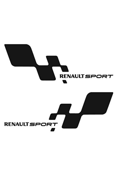 Oracal Set stickere stanga-dreapta Renault Sport, 30cm, negru