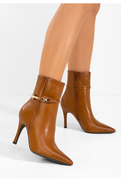 B T Shoes Camelly stiletto ankle boots camel