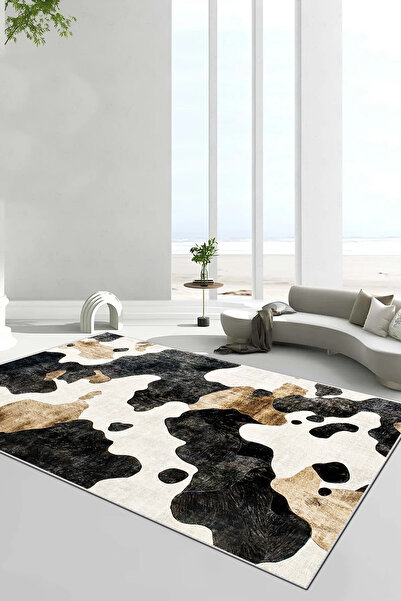 Thalia Home Kaymaz Taban Yıkanabilir Kalın Dokulu Halı & Yolluk & Mutfak Halısı