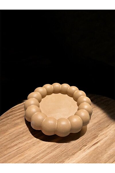 EL YAPIMI Bubble Büyük Baloncuk Bardak Altlığı Mum Tabağı Sunum Tabağı