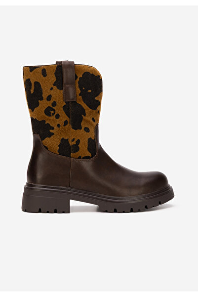 B T Shoes Γυναικεία μποτάκια Ediana καφε