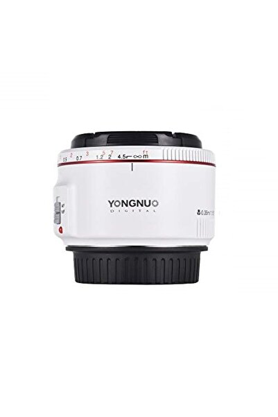 Yongnuo White YN 50mm f1.8 II Lens for Canon EOS