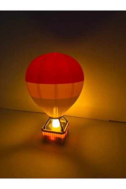 Vaggolab Led Işıklı Balon Dekoru Masa Lambası Gece lambası 16cm