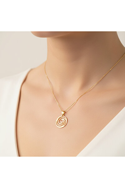 TabiTela 14 ayar altın kolye ucu suşi rulosu GM1534 0.5 gr