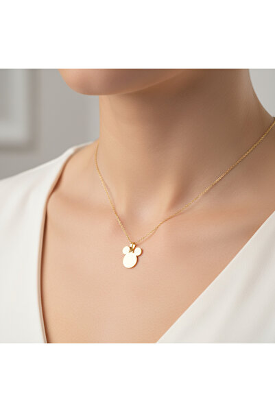 TabiTela 8 ayar altın kolye ucu Mickey Mouse GM7527 0.5 gr