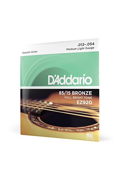 Hype Store D'Addario EZ920 012 سلسلة جيتار صوتي 85-15 MED LITE