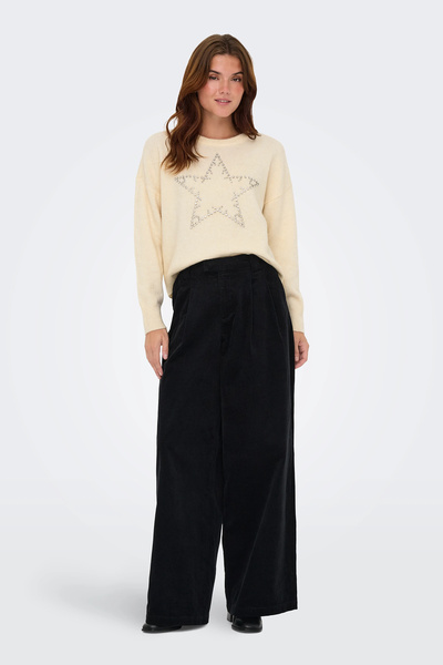 ONLY Πουλόβερ με σχέδιο αστεριών Onlrenata Wool Blend Regular Fit 15353062