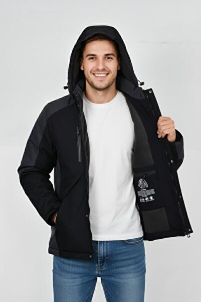 DYNAMO Erkek Kapüşonlu Spor Mont Regular Fit 3016 BGL-ST04904