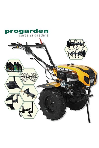 Progarden Pachet Campo 1844 Motocultor 18CP + Plug bilonat + Plug reversibil ...